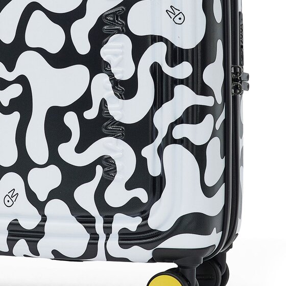 Mandarina Duck Logoduck + Moire 4 roulettes Trolley de cabine 55 cm avec soufflet d'extension