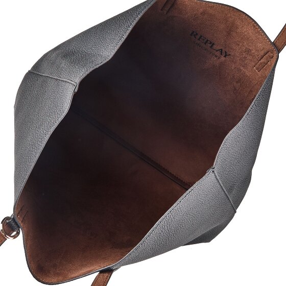 Replay Sac de shopper Cuir véritable 36 cm