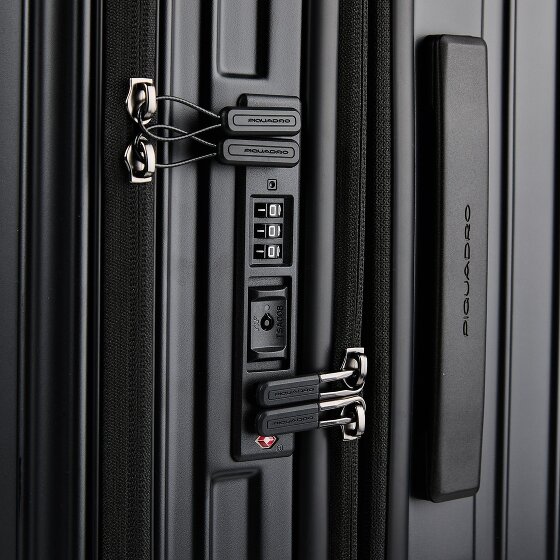 Piquadro PQ-Light 4 roues Valise cabine M 69 cm avec soufflet d'extension