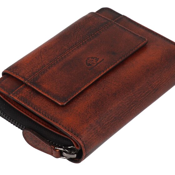 Greenburry Destressed Porte-monnaie Protection RFID Cuir 13.5 cm