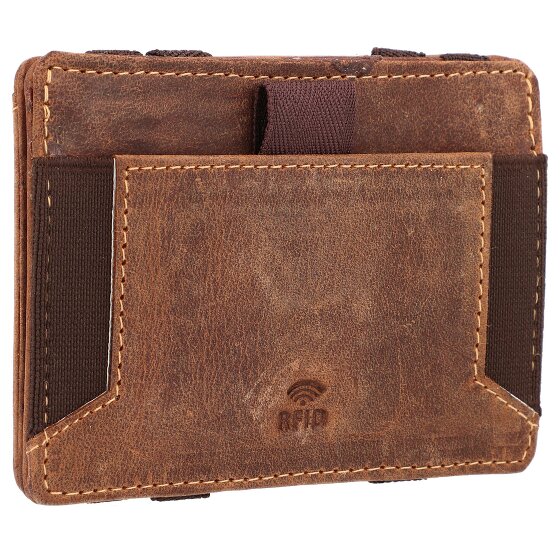 Greenburry Vintage Magic Porte-monnaie en cuir RFID 10 cm