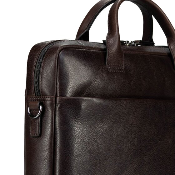 Jost London Attaché-case Cuir véritable 38 cm Compartiment ordinateur