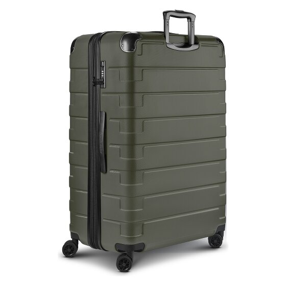 Tonino Lamborghini Milano Valise cabine 4 roulettes XL 83 cm taille spéciale avec soufflet d'extension