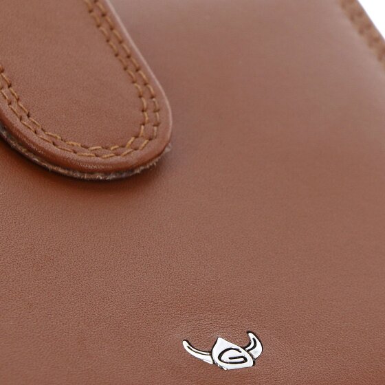 Golden Head Polo Porte-monnaie Protection RFID Cuir véritable 10.5 cm