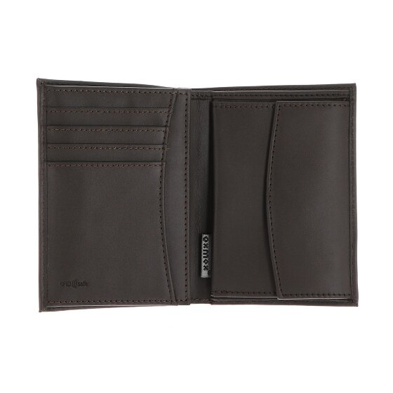 oxmox Leather Porte-monnaie Protection RFID Cuir véritable 10 cm