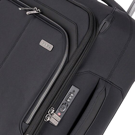 Travelite Priima 4 roulettes Trolley de cabine 55 cm avec soufflet d'extension