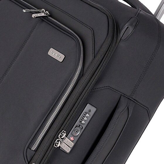 Travelite Priima 4 roulettes Trolley de cabine 55 cm avec soufflet d'extension