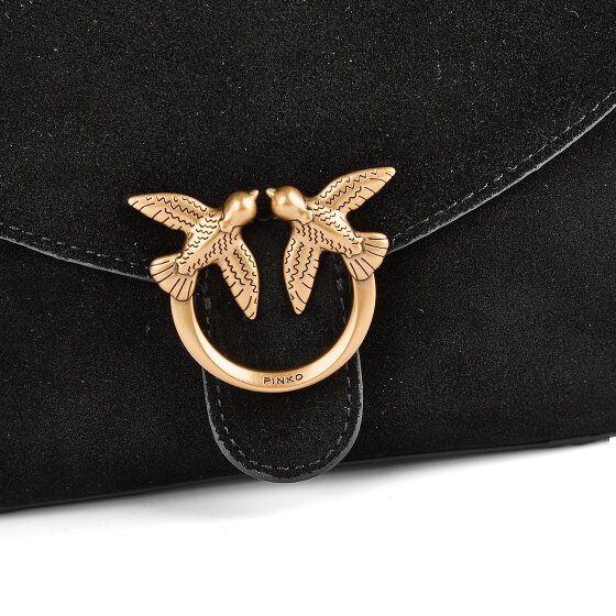 PINKO Love Satchel Mini Sac à bandoulière Cuir véritable 20 cm