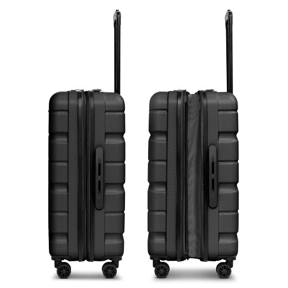Franky Munich 4.0 Set de valises à 4 roulettes 3 pièces avec soufflet extensible