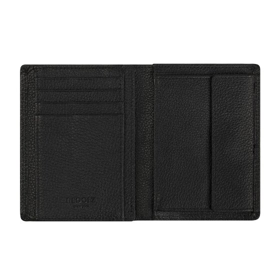 Redolz Leather Essentials HF Porte-monnaie en cuir RFID 9,5 cm dépliable