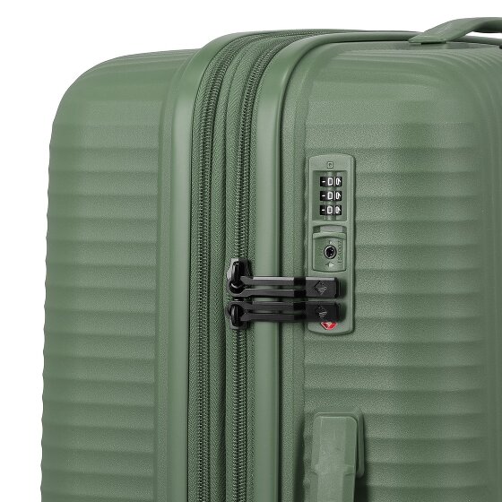 Travelite Air Stripe 4 roulettes Set de valises 3 pièces avec soufflet d'extension