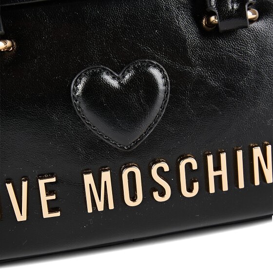 Love Moschino Nero Sac à main Cuir véritable 21 cm