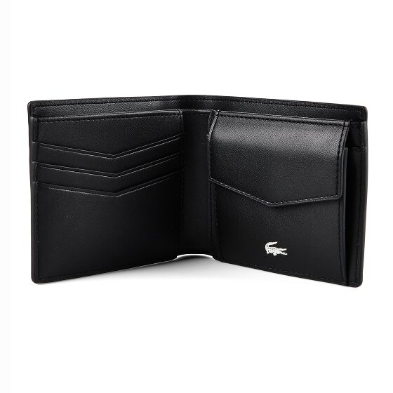 Lacoste Ossian Porte-monnaie Protection RFID Cuir véritable 12 cm