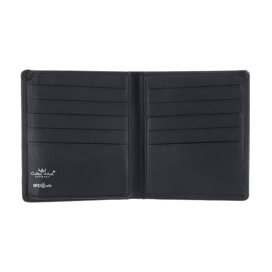 Golden Head Polo Porte-monnaie Protection RFID Cuir véritable 11 cm