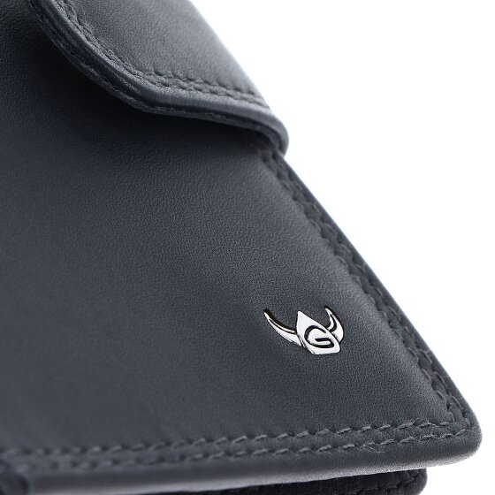 Golden Head Polo Étui pour cartes de crédit Protection RFID Cuir véritable 8 cm