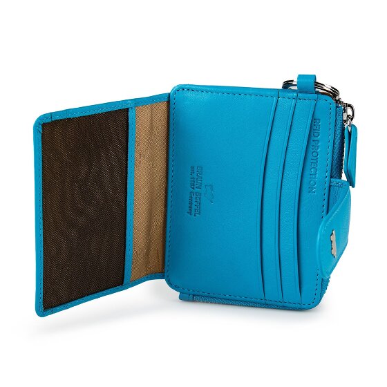 Braun Büffel Joy Étui pour cartes de crédit Protection RFID Cuir véritable 11 cm