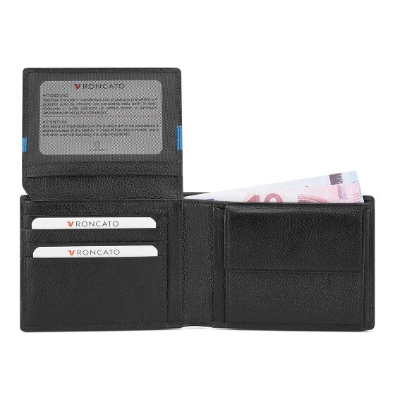 Roncato Trial DLX Porte-monnaie Protection RFID Cuir 9.5 cm