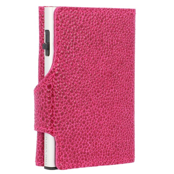 Tru Virtu Click & Slide Porte-cartes de crédit Porte-monnaie RFID en cuir 6,5 cm
