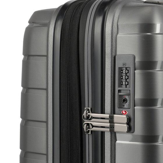 Travelite Air Base 4 roulettes Trolley de cabine 55 cm avec soufflet d'extension