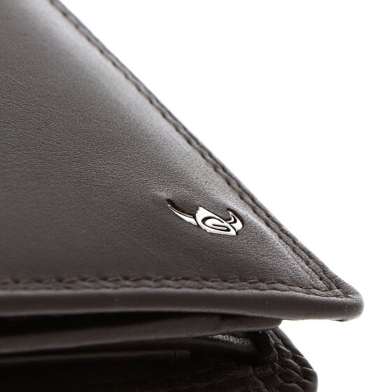 Golden Head Polo Porte-monnaie Protection RFID Cuir véritable 9 cm