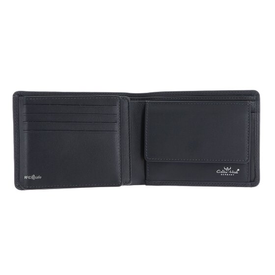 Golden Head Polo Porte-monnaie Protection RFID Cuir véritable 12.5 cm