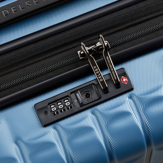 Delsey Paris Longitude 4 roulettes Trolley de cabine 55 cm avec soufflet d'extension