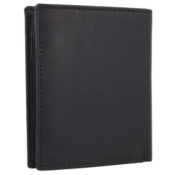 Greenburry Pure Black Porte-monnaie Protection RFID Cuir 10.5 cm