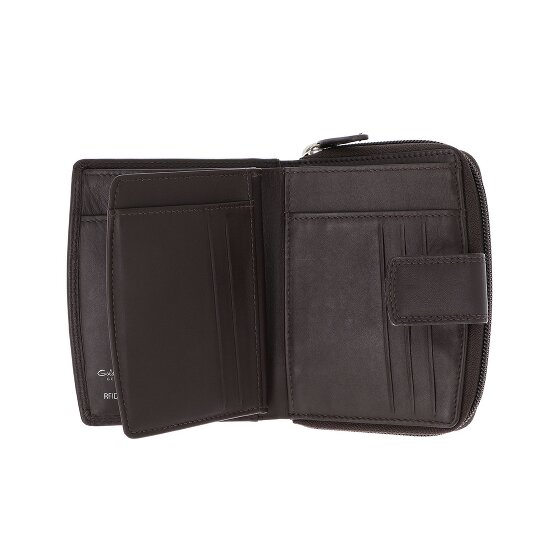 Golden Head Polo Porte-monnaie Protection RFID Cuir véritable 12 cm