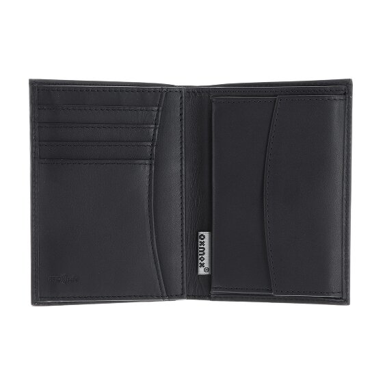 oxmox Leather Porte-monnaie Protection RFID Cuir véritable 13 cm