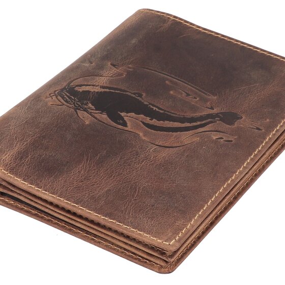 Greenburry Étui à documents vintage en cuir 12 cm