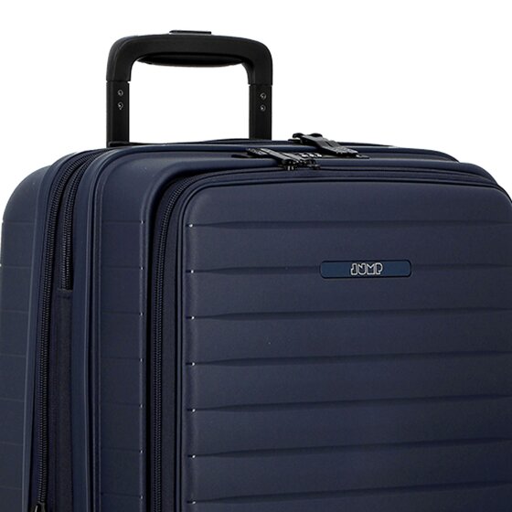 Jump Striper 4 roulettes Trolley de cabine 55 cm avec soufflet d'extension