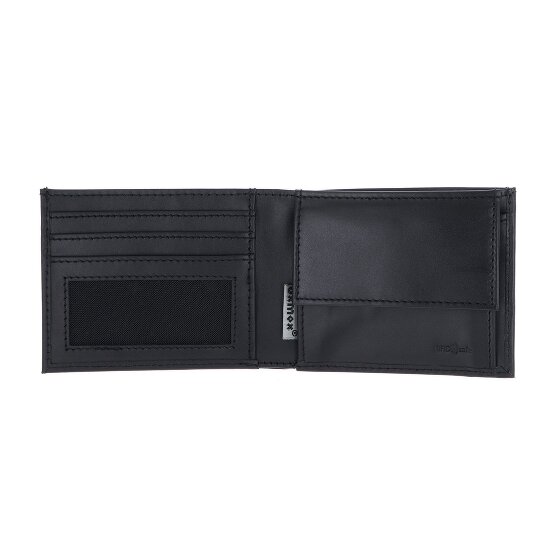 oxmox Leather Porte-monnaie Protection RFID Cuir véritable 11 cm