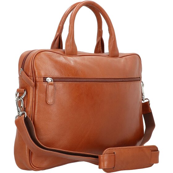 Dermata Porte-documents en cuir 39 cm Compartiment pour ordinateur portable