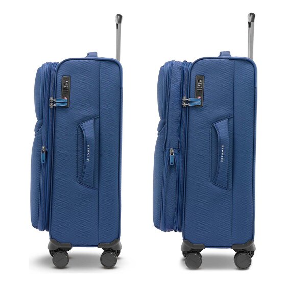 Stratic Lite 4 roues Valise cabine M 65 cm avec soufflet d'extension