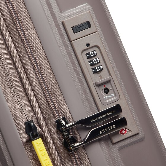 Delsey Paris Lutece 4 roulettes Trolley de cabine 55 cm avec soufflet d'extension