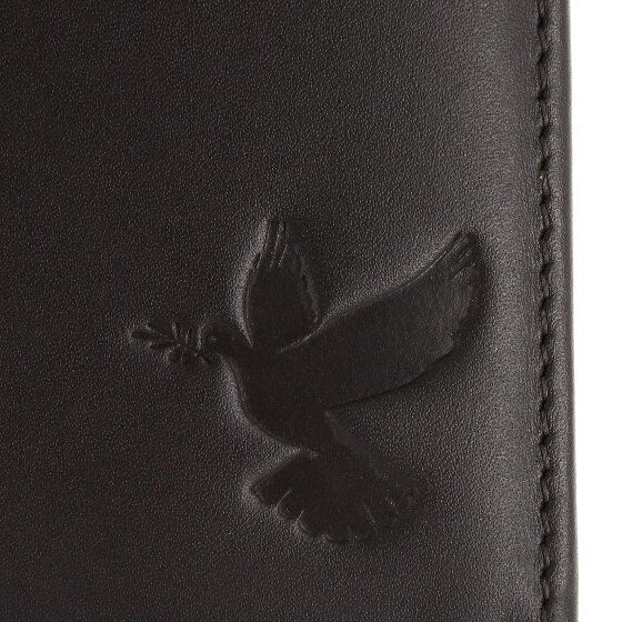 oxmox Leather Porte-monnaie Protection RFID Cuir véritable 10 cm