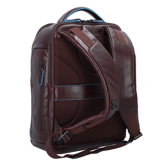 Piquadro Blue Square Revamp Sac à dos professionnel Cuir véritable 37 cm Compartiment ordinateur