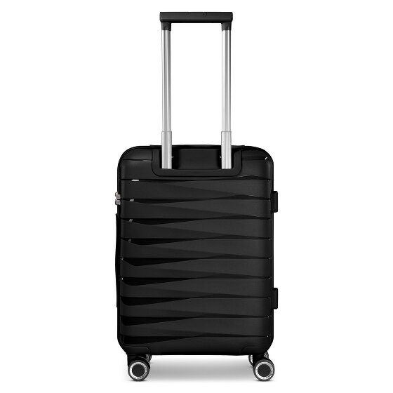 Franky London 4 roulettes Trolley de cabine S 55 cm avec soufflet d'extension