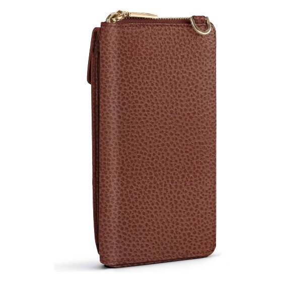 Lazarotti Bologna Leather Zip-Around Porte-monnaie Porte-téléphone en cuir 19 cm