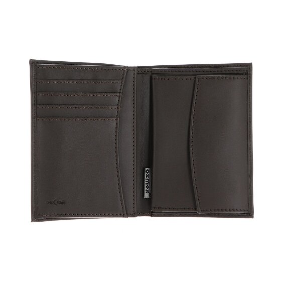 oxmox Leather Porte-monnaie Protection RFID Cuir véritable 10 cm