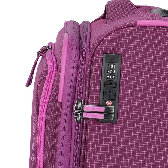 Travelite Corsiica 4 roulettes Trolley de cabine S 55 cm avec soufflet d'extension