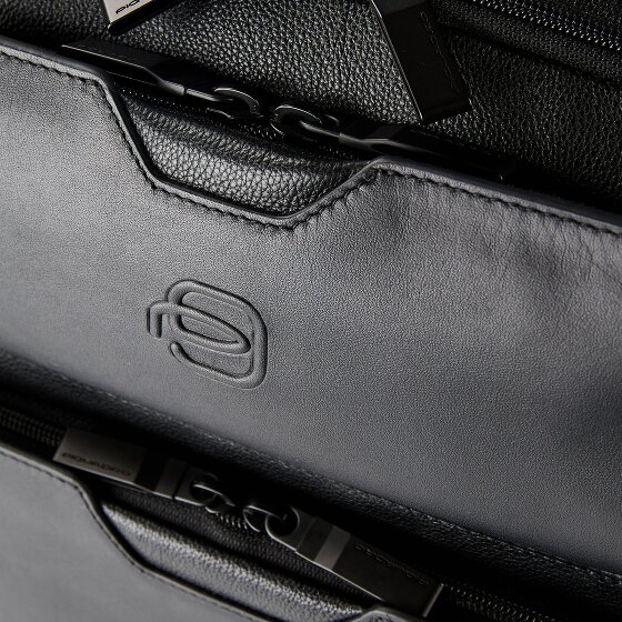 Piquadro Ael Daypack Cuir véritable 37 cm Compartiment ordinateur