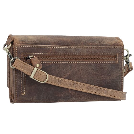 Greenburry Vintage Portefeuille d'embrayage Protection RFID Cuir 20 cm