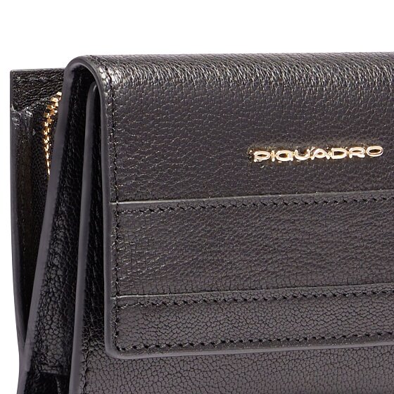 Piquadro Patricia Porte-monnaie Protection RFID Cuir véritable 9 cm