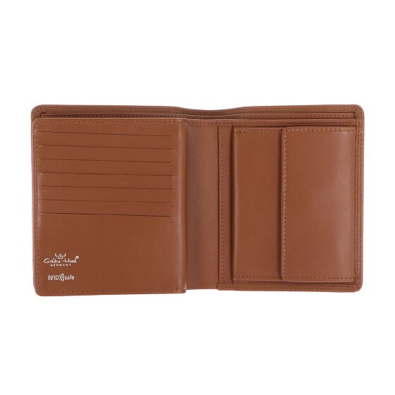Golden Head Polo Porte-monnaie Protection RFID Cuir véritable 11.5 cm