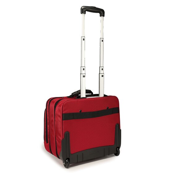 Dermata 2 roues Valise business 38 cm Compartiment ordinateur
