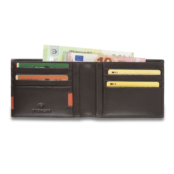 Roncato Monaco Porte-monnaie Protection RFID Cuir 12 cm