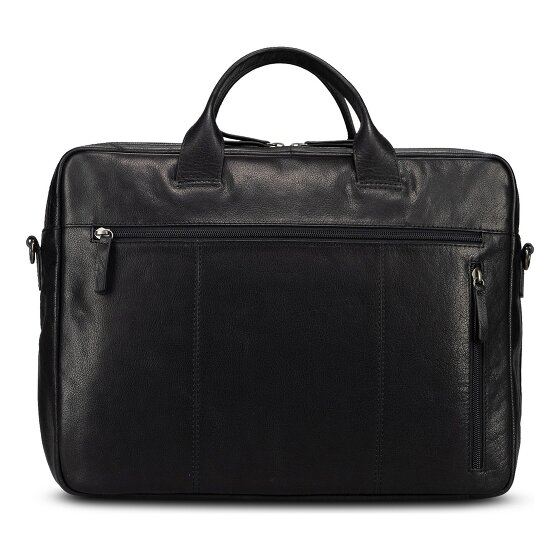 Jost Glasgow Attaché-case Cuir véritable 40 cm Compartiment ordinateur