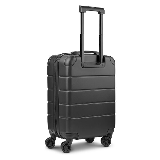 Police Dublin 4 roues Valise cabine S 54 cm Compartiment ordinateur avec soufflet d'extension