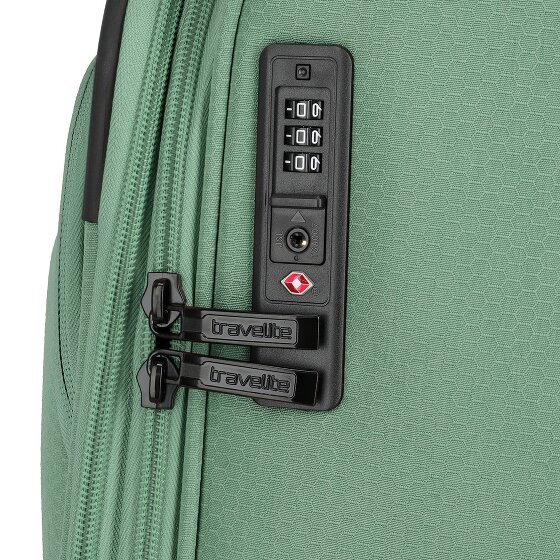 Travelite Kick Off 4 roues Valise cabine L 78 cm avec soufflet d'extension